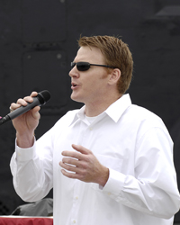 Singing for Admiral Breckenridge